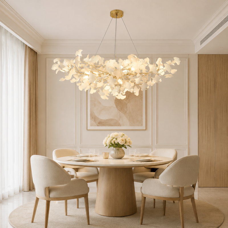 Vesper Luxurious Ginkgo Leaf Chandelier