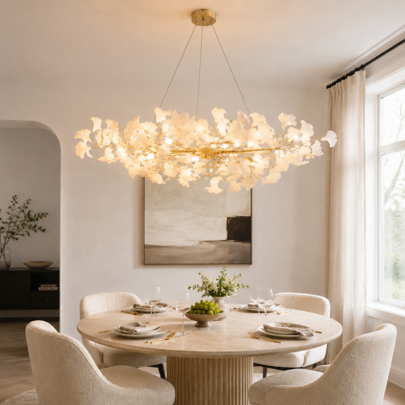 Vesper Luxurious Ginkgo Leaf Chandelier