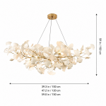 Vesper Luxurious Ginkgo Leaf Chandelier