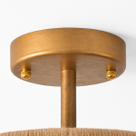 Ivon Handwoven Jute Rope Double Drum Ceiling Light