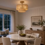 Ivon Handwoven Jute Rope Double Drum Ceiling Light
