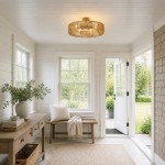 Lioran Rustic Round Rattan Ceiling Light