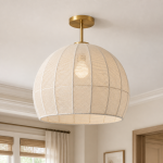 Jaxorix Wabi Sabi White Silkworm Cocoon Ceiling Light
