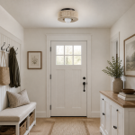 Lavan Rustic Hemp Rope Round Flush Mount Ceiling Light