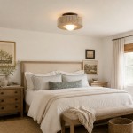 Lavan Rustic Hemp Rope Round Flush Mount Ceiling Light