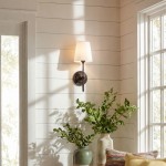 Ozuma One Light Wall Sconce with Linen Shade