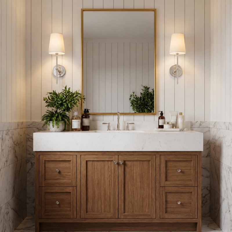 Ozuma One Light Wall Sconce with Linen Shade