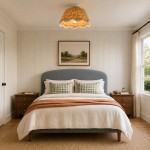 Thaloriel Farmhouse Rattan Flower Ceiling Light