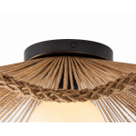 Lovary Bohemian Rattan Flower Flush Mount Ceiling Light