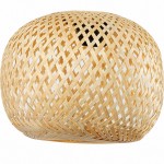 Deyron Rattan Hanging Wood Plug In Wall Mounted Lamp