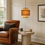 Trisha Rustic Double Cylinder Pendant Light