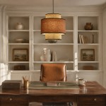 Trisha Rustic Double Cylinder Pendant Light