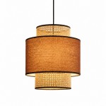 Trisha Rustic Double Cylinder Pendant Light