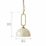 Isaac Retro Shell Dome All-Copper Pendent Light