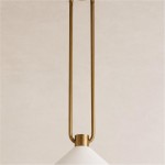 Serenoa Modern Industrial Double-Rod Metal Cone Pendant Light