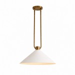 Serenoa Modern Industrial Double-Rod Metal Cone Pendant Light
