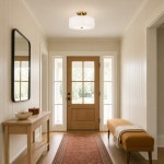 Idalie Mid-Century Modern Glass Drum Semi Flush Mount Ceiling Light