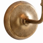 Sylvan Traditional Botanical Brass-Tone Fabric Shade Wall Sconce