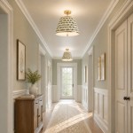 Celestine French Country Pleated Fabric Semi-Flush Ceiling Light