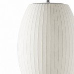 Everett Wabi Sabi Fabric Ribbed Shade Plug In Wall Sconce