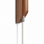 Everett Wabi Sabi Fabric Ribbed Shade Plug In Wall Sconce