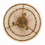 Taviel Coastal Woven Rattan Dome Pendant Light