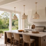 Taviel Coastal Woven Rattan Dome Pendant Light