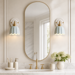 Lior Vintage Scalloped Ceramic Wall Sconce