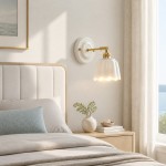 Lior Vintage Scalloped Ceramic Wall Sconce
