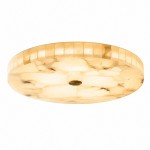 Colette Modern LED Round Alabaster Ceiling Light