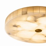 Colette Modern LED Round Alabaster Ceiling Light