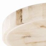 Colette Modern LED Round Alabaster Ceiling Light
