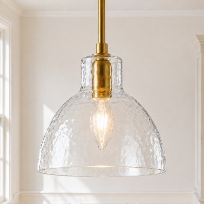 Keen Farmhouse Glass Dome Pendant Light