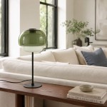 Xyndrae Modern Nordic Double-Layered Tinted Glass Table Lamp