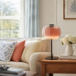 Xyndrae Modern Nordic Double-Layered Tinted Glass Table Lamp