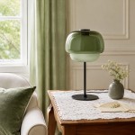 Xyndrae Modern Nordic Double-Layered Tinted Glass Table Lamp