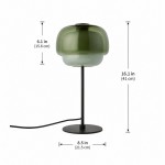 Xyndrae Modern Nordic Double-Layered Tinted Glass Table Lamp