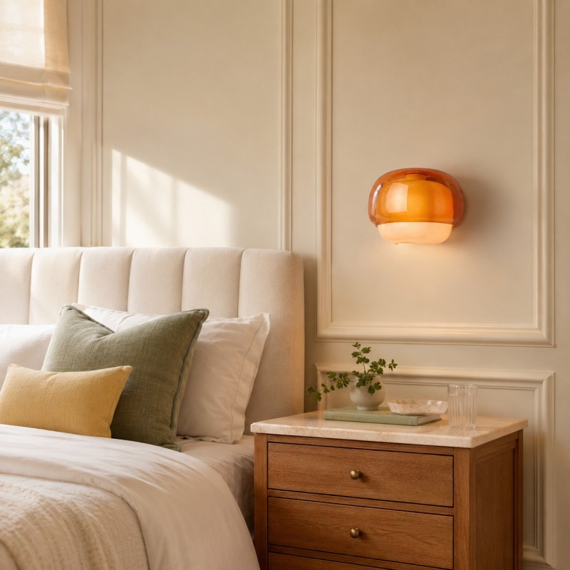 Norman Modern Colorful Layered Glass Wall Light