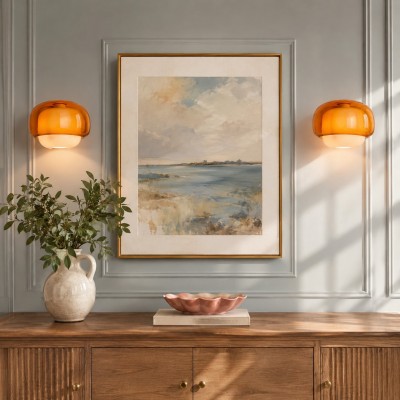 Norman Modern Colorful Layered Glass Wall Light