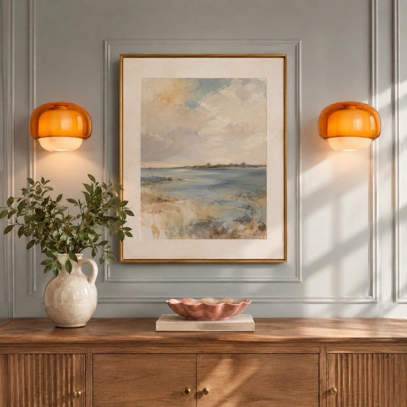 Norman Modern Colorful Layered Glass Wall Light