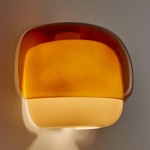 Norman Modern Colorful Layered Glass Wall Light