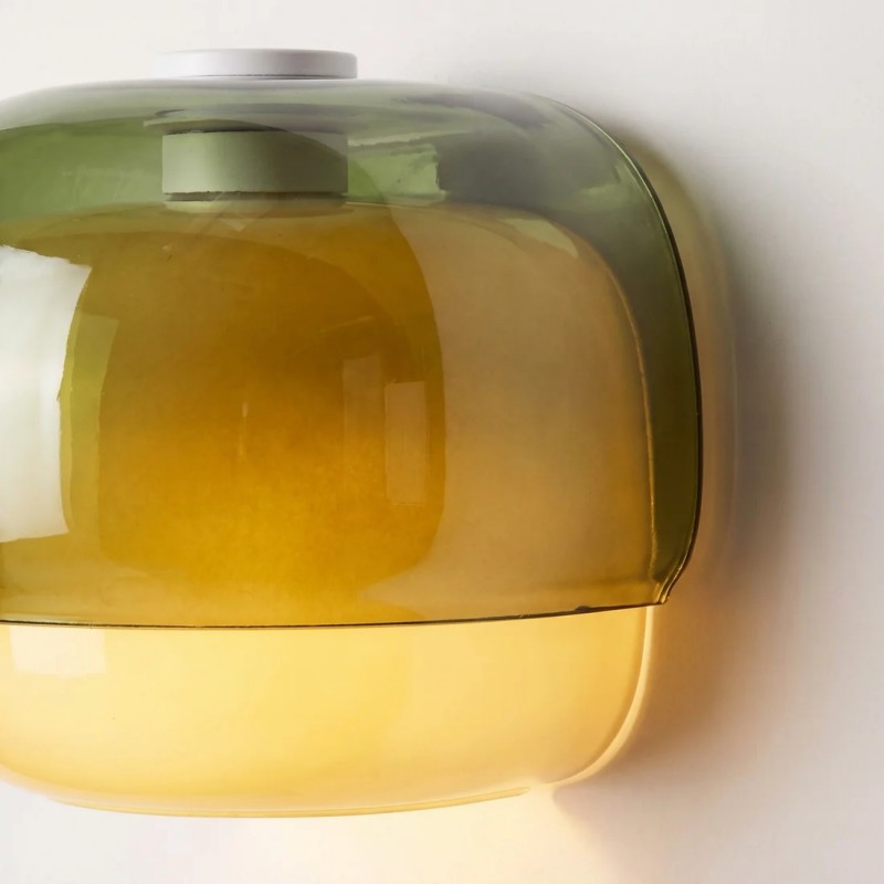 Norman Modern Colorful Layered Glass Wall Light