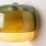 Norman Modern Colorful Layered Glass Wall Light