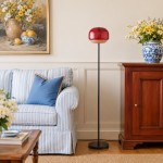 Eulalie Nordic Artistic Round Glass Floor Lamp