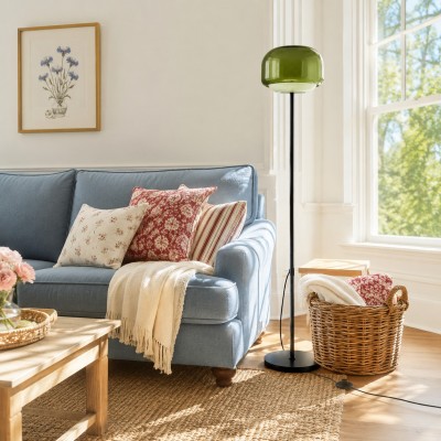 Eulalie Nordic Artistic Round Glass Floor Lamp