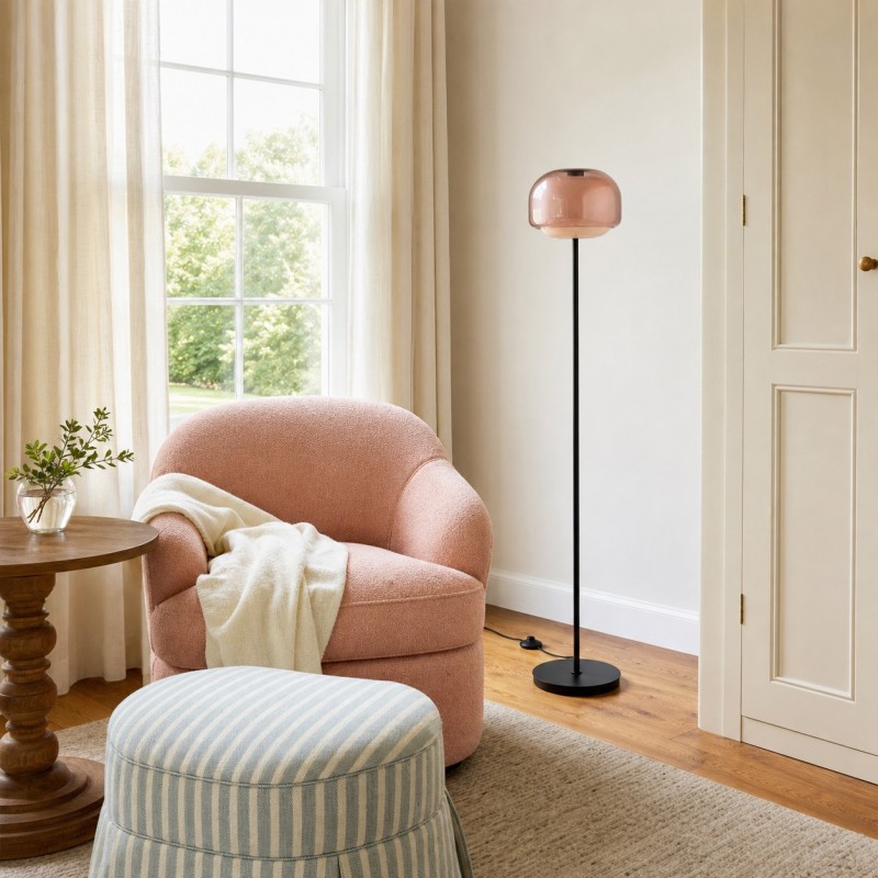 Eulalie Nordic Artistic Round Glass Floor Lamp