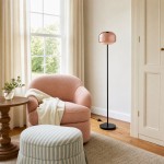 Eulalie Nordic Artistic Round Glass Floor Lamp