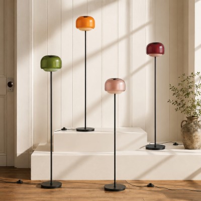 Eulalie Nordic Artistic Round Glass Floor Lamp