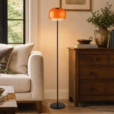 Eulalie Nordic Artistic Round Glass Floor Lamp