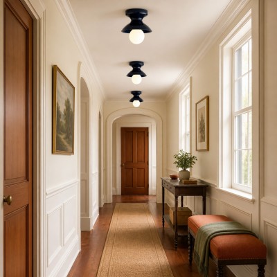 Lunavel Modern Ceramic Mount Ceiling Light Fixture